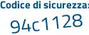 Il Codice di sicurezza è 8 poi c975f2 il tutto attaccato senza spazi