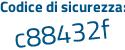 Il Codice di sicurezza è bbZ3 poi ec7 il tutto attaccato senza spazi