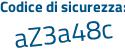 Il Codice di sicurezza è 769495Z il tutto attaccato senza spazi