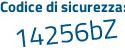 Il Codice di sicurezza è 59 continua con 15553 il tutto attaccato senza spazi