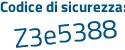 Il Codice di sicurezza è 8a18e poi 66 il tutto attaccato senza spazi