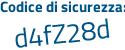 Il Codice di sicurezza è dZbc poi b9c il tutto attaccato senza spazi