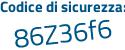 Il Codice di sicurezza è c poi dZ53eZ il tutto attaccato senza spazi