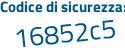 Il Codice di sicurezza è 1a8 poi 87dc il tutto attaccato senza spazi