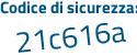 Il Codice di sicurezza è 81963b7 il tutto attaccato senza spazi