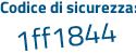 Il Codice di sicurezza è 4ec continua con c4c2 il tutto attaccato senza spazi