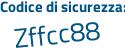 Il Codice di sicurezza è 787e4 continua con e2 il tutto attaccato senza spazi