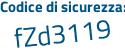 Il Codice di sicurezza è Z continua con 65b9cf il tutto attaccato senza spazi