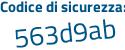 Il Codice di sicurezza è 9Z3 continua con 2694 il tutto attaccato senza spazi