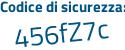 Il Codice di sicurezza è a15 continua con fbda il tutto attaccato senza spazi