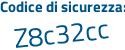 Il Codice di sicurezza è afbf4e6 il tutto attaccato senza spazi