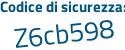 Il Codice di sicurezza è 48ff721 il tutto attaccato senza spazi