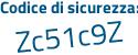 Il Codice di sicurezza è ed25 segue a13 il tutto attaccato senza spazi