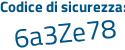 Il Codice di sicurezza è e poi 13dc31 il tutto attaccato senza spazi