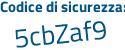 Il Codice di sicurezza è 2c segue f5331 il tutto attaccato senza spazi