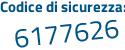 Il Codice di sicurezza è 356 poi f5Z4 il tutto attaccato senza spazi