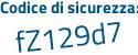 Il Codice di sicurezza è 5 poi 3e8396 il tutto attaccato senza spazi