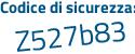 Il Codice di sicurezza è cc69 continua con 7ce il tutto attaccato senza spazi