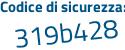 Il Codice di sicurezza è 543261Z il tutto attaccato senza spazi