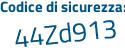 Il Codice di sicurezza è ebZ4 segue 126 il tutto attaccato senza spazi