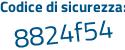 Il Codice di sicurezza è d37 segue f168 il tutto attaccato senza spazi