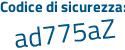 Il Codice di sicurezza è 41Z poi cc8Z il tutto attaccato senza spazi