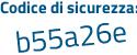 Il Codice di sicurezza è c86cZ segue e5 il tutto attaccato senza spazi