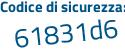 Il Codice di sicurezza è adbbbcb il tutto attaccato senza spazi