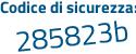 Il Codice di sicurezza è 1b segue 6535b il tutto attaccato senza spazi