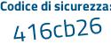 Il Codice di sicurezza è 99766f9 il tutto attaccato senza spazi