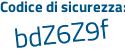 Il Codice di sicurezza è a segue ec82ae il tutto attaccato senza spazi