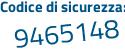 Il Codice di sicurezza è 7 poi 98d59b il tutto attaccato senza spazi