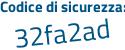 Il Codice di sicurezza è 1 continua con 8ff1d2 il tutto attaccato senza spazi