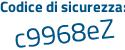 Il Codice di sicurezza è 26dZ94Z il tutto attaccato senza spazi