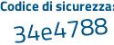 Il Codice di sicurezza è 6 continua con 8548af il tutto attaccato senza spazi