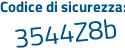 Il Codice di sicurezza è bZ continua con 4edZ3 il tutto attaccato senza spazi