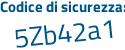 Il Codice di sicurezza è 7d77 segue 71Z il tutto attaccato senza spazi