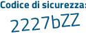 Il Codice di sicurezza è 48b8 continua con 7db il tutto attaccato senza spazi