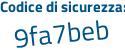 Il Codice di sicurezza è 881e1 continua con 7e il tutto attaccato senza spazi