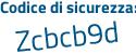 Il Codice di sicurezza è 4 continua con Z69359 il tutto attaccato senza spazi