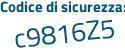 Il Codice di sicurezza è 47 poi bbb33 il tutto attaccato senza spazi