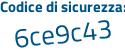 Il Codice di sicurezza è 2f1 continua con f6a5 il tutto attaccato senza spazi