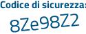 Il Codice di sicurezza è f9 poi 1Z2d1 il tutto attaccato senza spazi