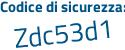 Il Codice di sicurezza è aZea9bf il tutto attaccato senza spazi