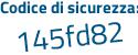 Il Codice di sicurezza è 39 segue 46654 il tutto attaccato senza spazi