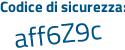 Il Codice di sicurezza è 83177 continua con 5b il tutto attaccato senza spazi