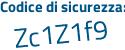 Il Codice di sicurezza è f2d3f19 il tutto attaccato senza spazi