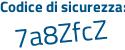 Il Codice di sicurezza è d poi 5a8516 il tutto attaccato senza spazi