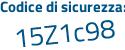 Il Codice di sicurezza è 585e continua con f3c il tutto attaccato senza spazi