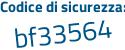 Il Codice di sicurezza è Z84 poi d7a4 il tutto attaccato senza spazi